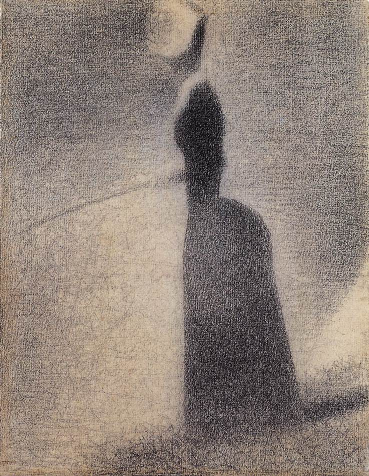 A Woman Fishing by SEURAT, Georges