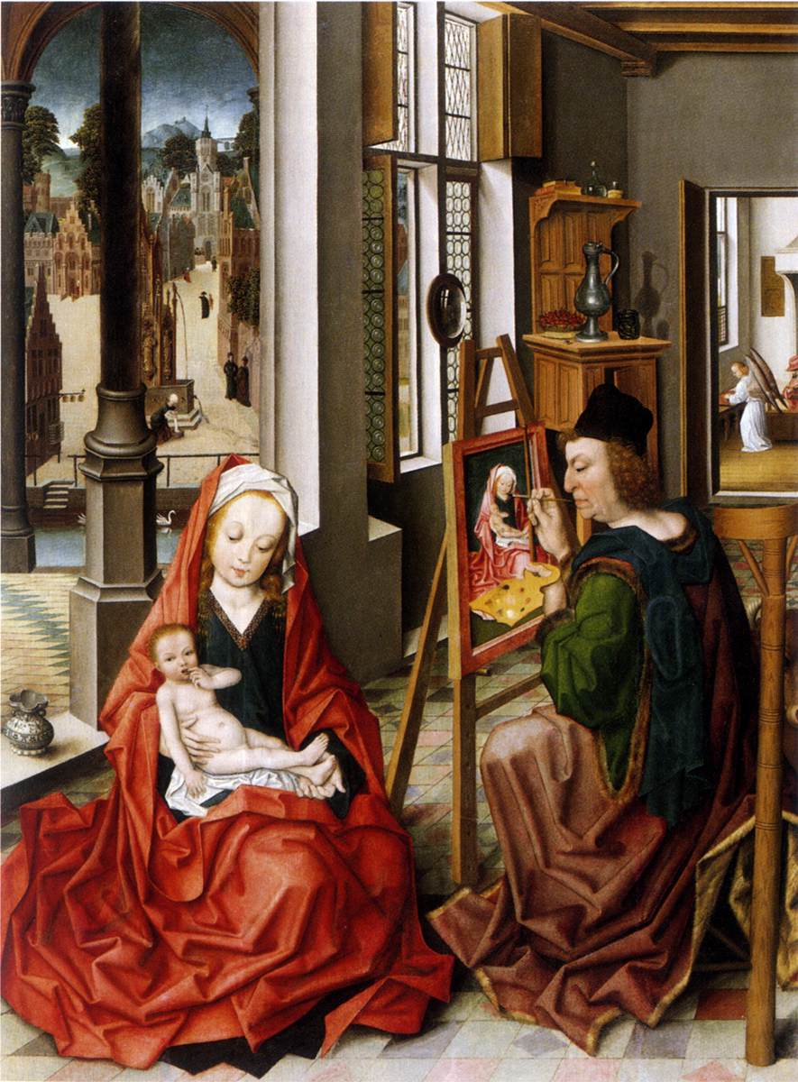 Saint Luke Painting the Virgin by BAEGERT, Derick