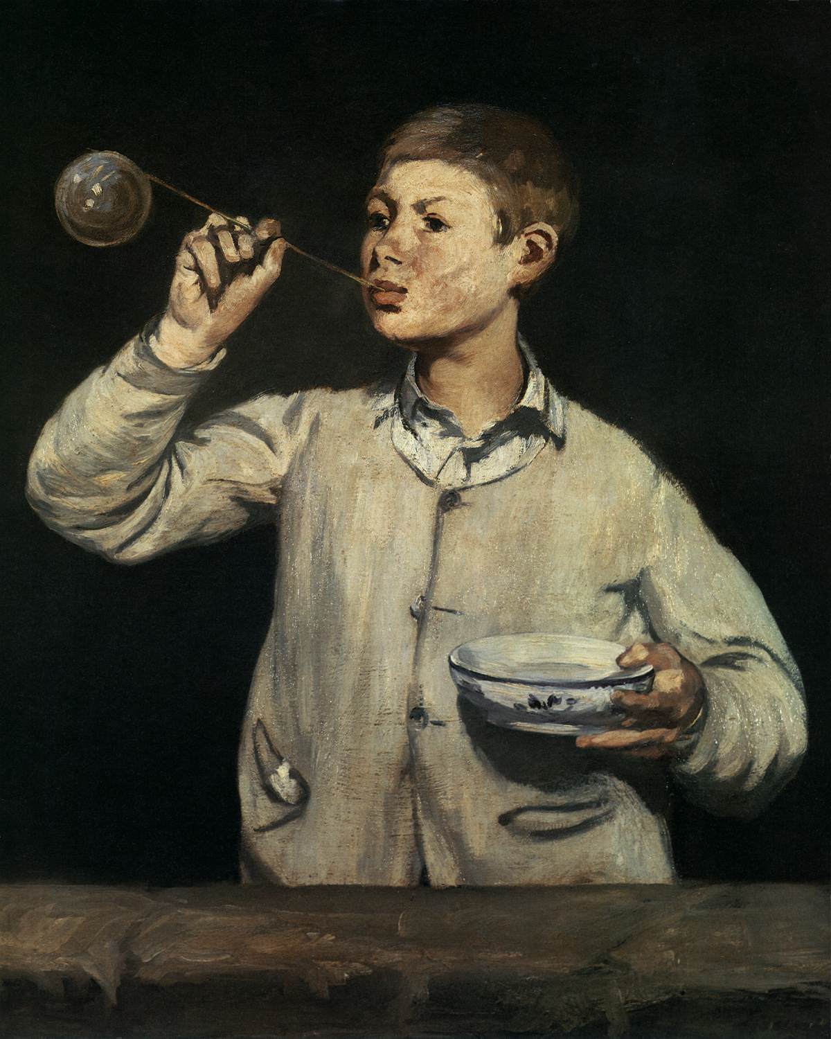 Boy Blowing Soap Bubbles by MANET, Edouard