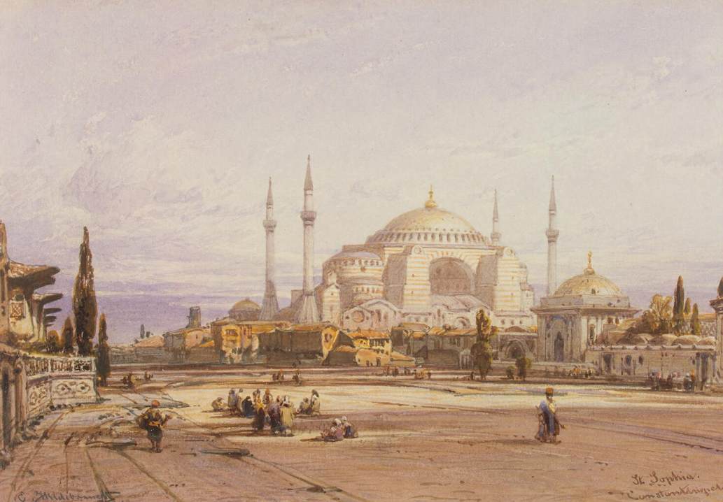 View of the Hagia Sophia in Constantinople by