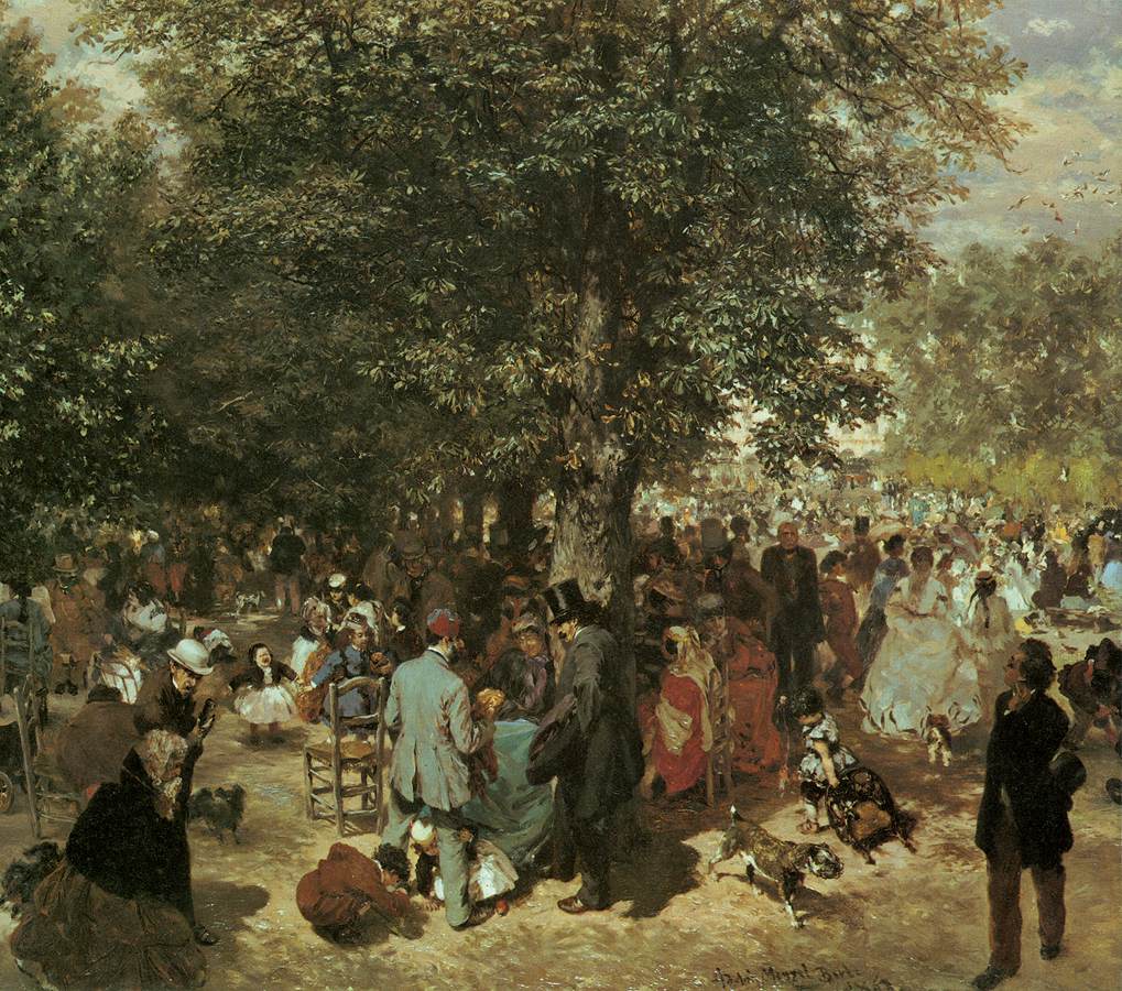 Afternoon at the Tuileries Garden (detail) by