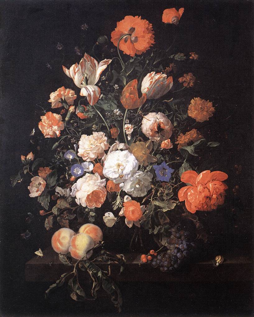 A Vase of Flowers by RUYSCH, Rachel