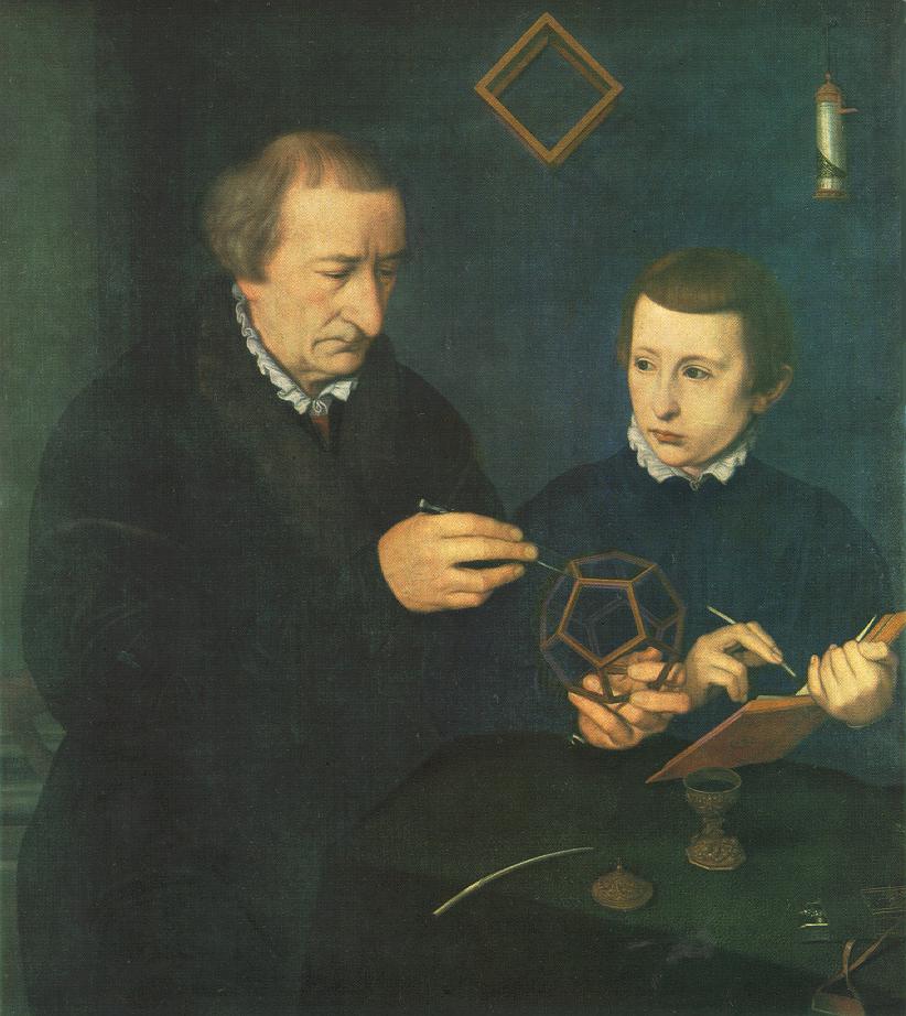 Portrait of Johannes Neudörfer and his Pupil by NEUFCHATEL, Nicolas