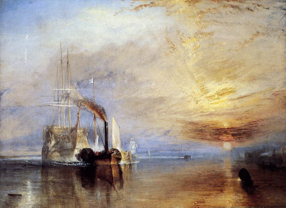 The 'Fighting Temeraire' tugged to her Last Berth to be broken up by TURNER, Joseph Mallord William