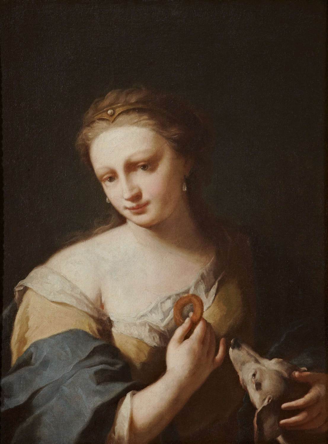 Portrait of a Girl with a Dog by