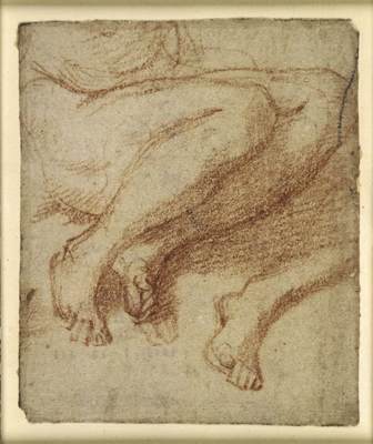 Study of legs by PARMIGIANINO