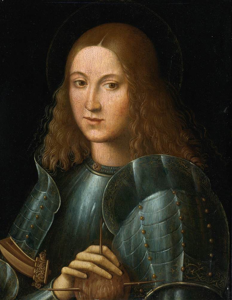 A Saint in Armour by CAROTO, Giovanni Francesco