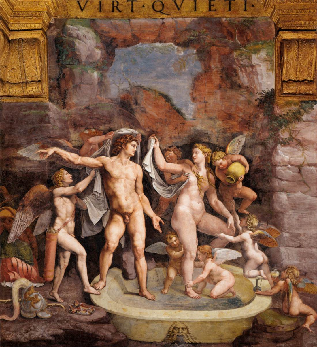 Venus and Mars Bathing by GIULIO ROMANO