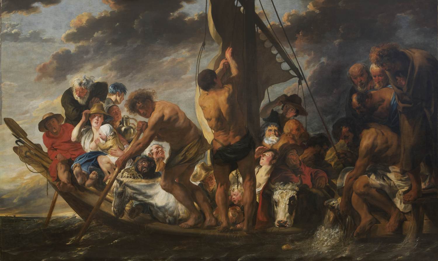 The Ferry Boat to Antwerp by JORDAENS, Jacob