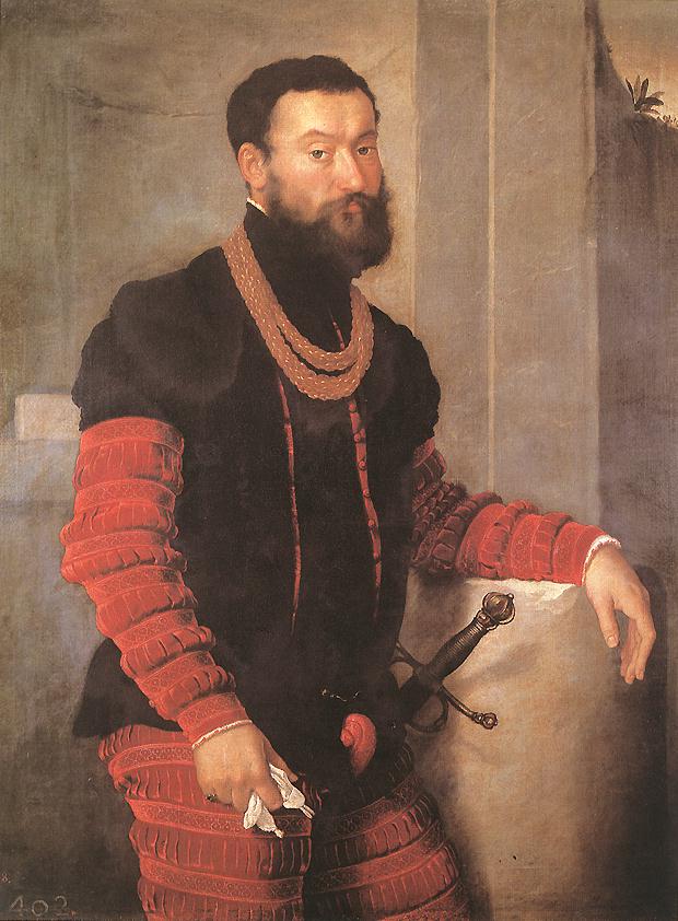 Portrait of a Soldier by MORONI, Giovanni Battista