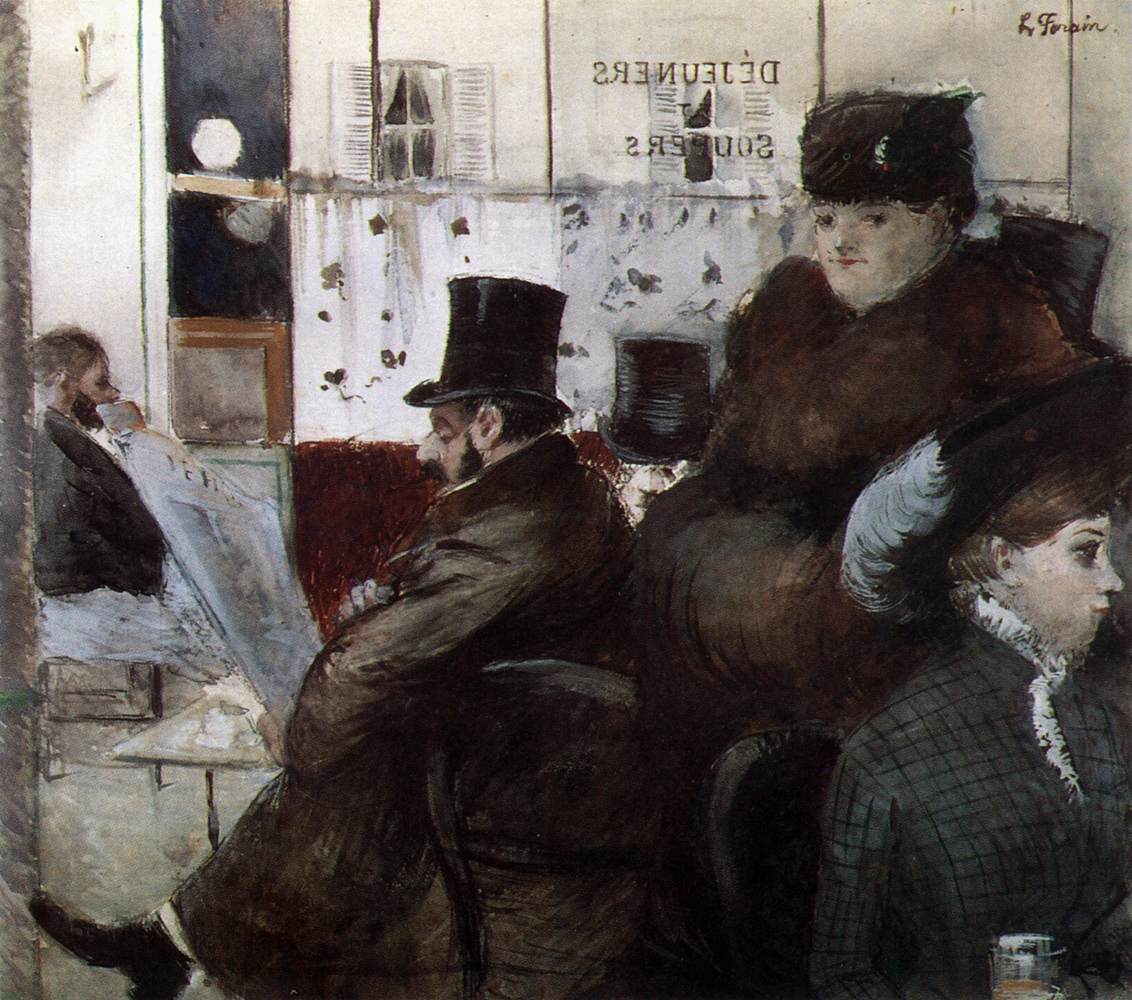 In the Café de la Nouvelle-Athènes by