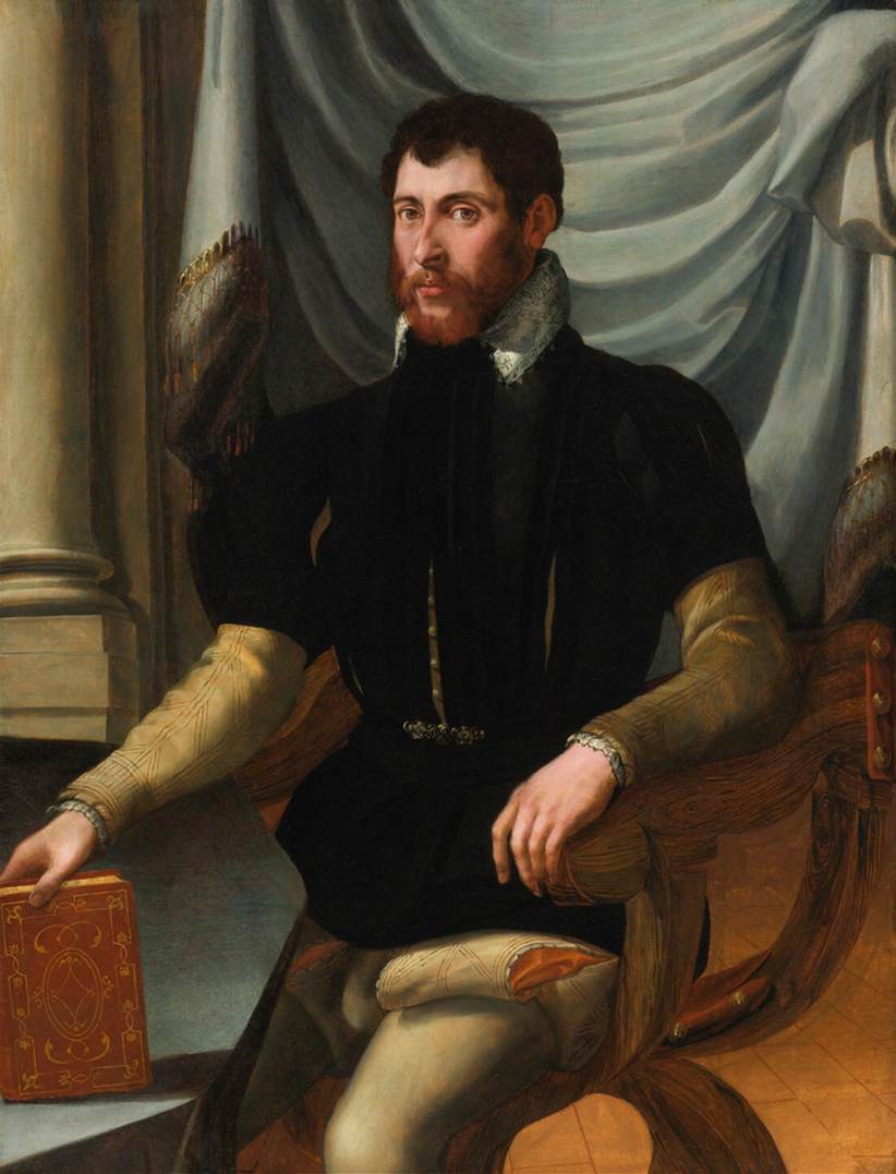 Portrait of a Seated Man Holding a Book by