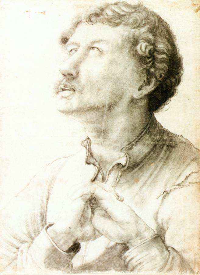 Man Looking Up by GRÜNEWALD, Matthias