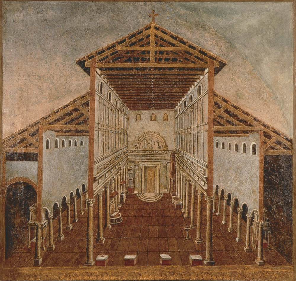 Reconstruction of the interior of Old St Peter's by TASSELLI, Domenico