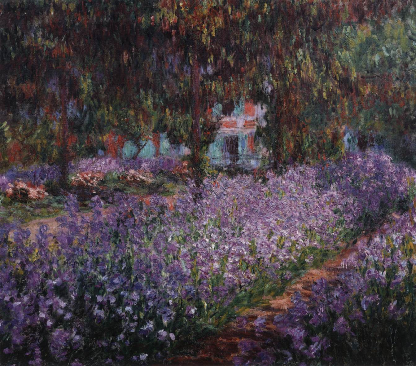 Irises in Monet's Garden at Giverny by