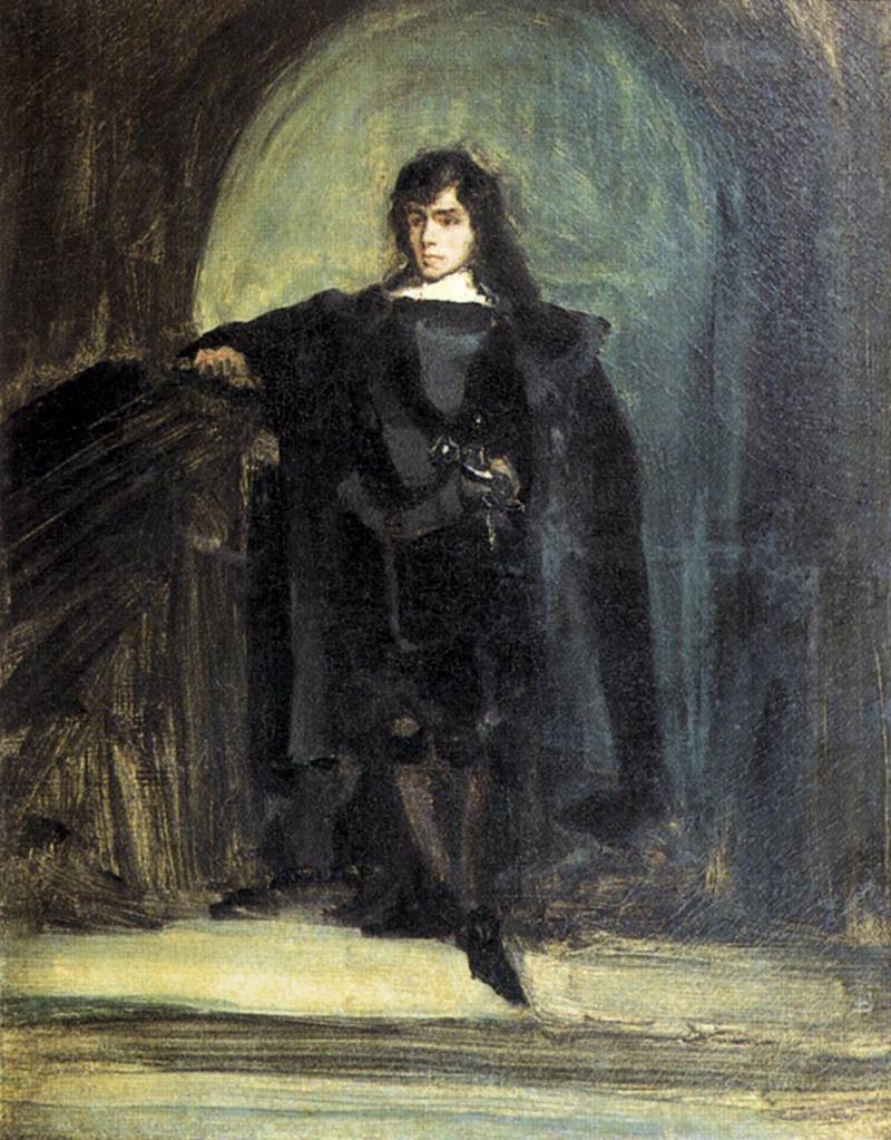 Self-Portrait as Ravenswood by DELACROIX, Eugène