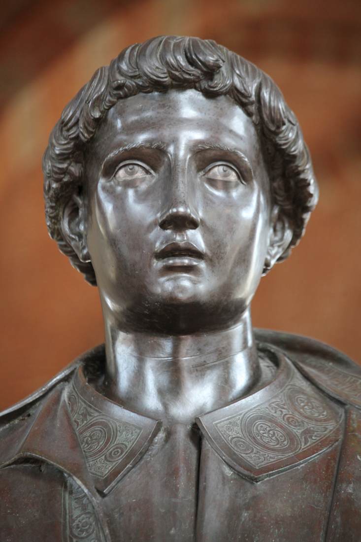 St Stephen (detail) by GHIBERTI, Lorenzo