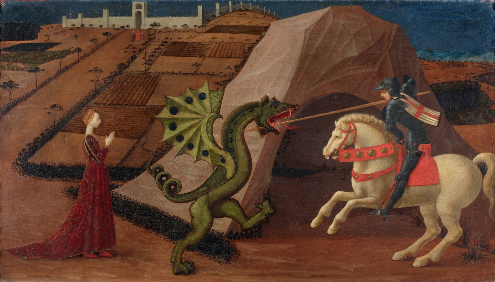 St George and the Dragon by UCCELLO, Paolo