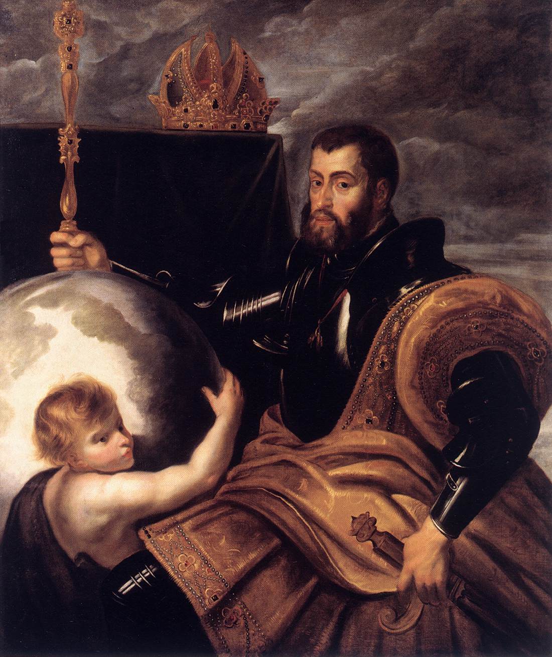 Allegory on Emperor Charles as Ruler of Vast Realms by RUBENS, Peter Paul