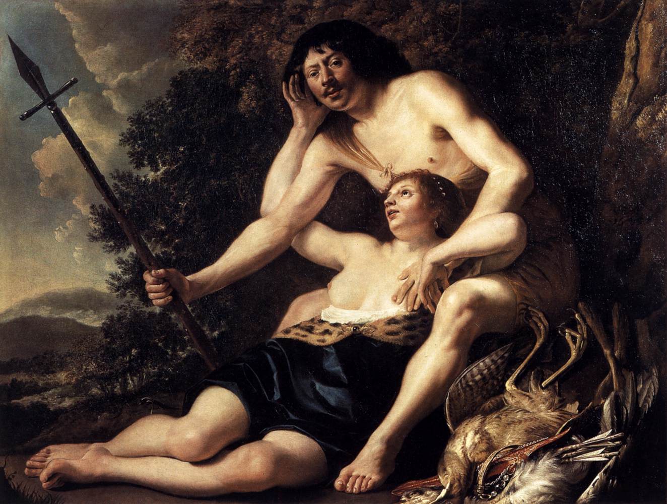 Venus and Adonis by COUWENBERGH, Christiaen van