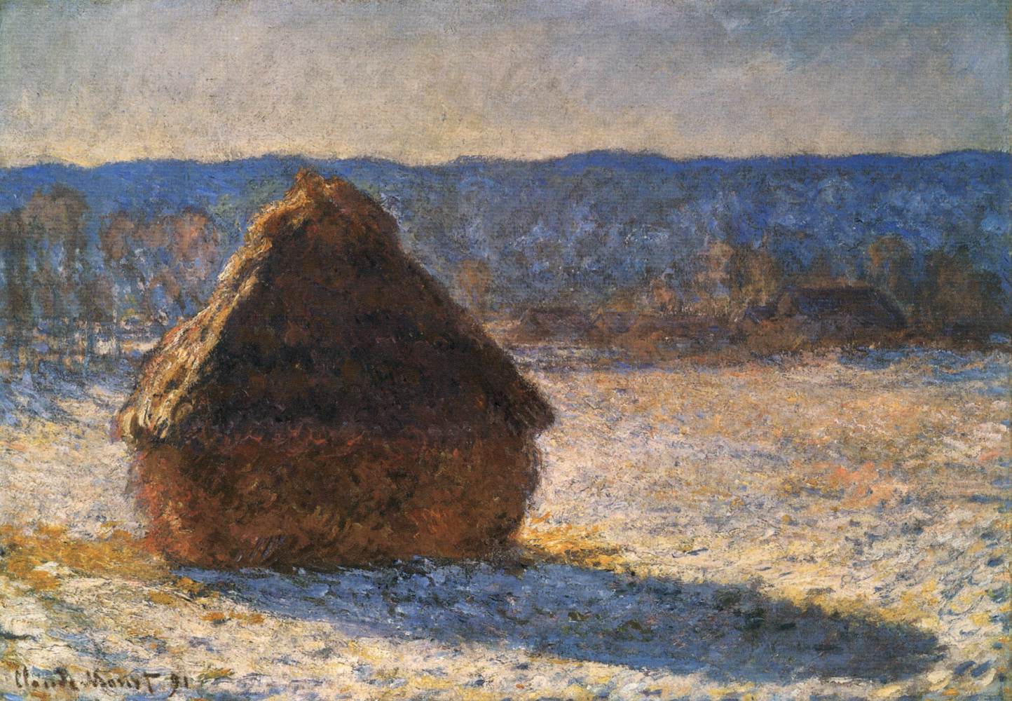 Haystack in the Snow, Morning by