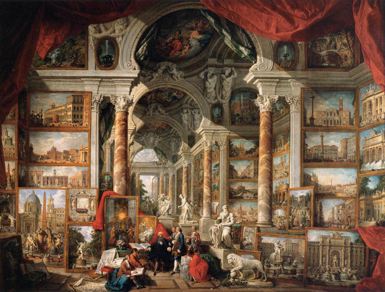 Gallery of Views of Modern Rome by PANNINI, Giovanni Paolo