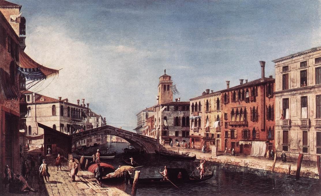 View of the Rio di Cannareggio by MARIESCHI, Michele