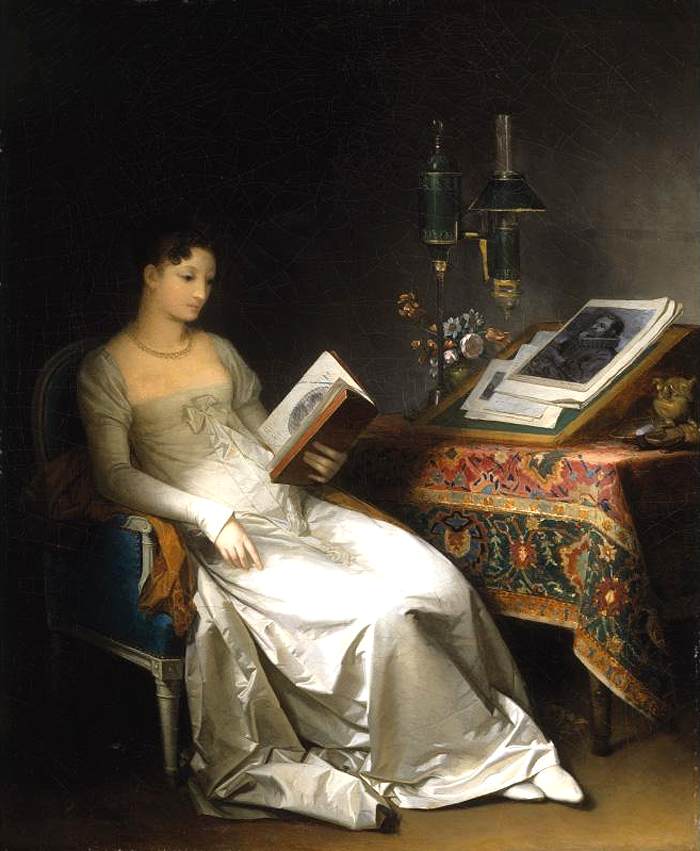 Lady Reading in an Interior by GÉRARD, Marguerite