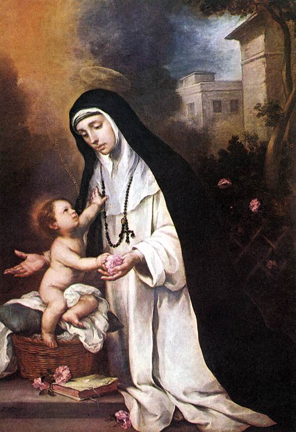 St Rose of Lima by MURILLO, Bartolomé Esteban