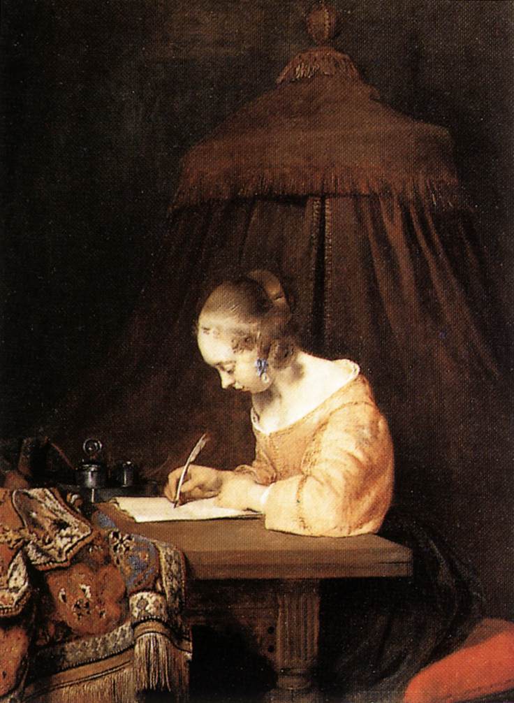 Woman Writing a Letter by