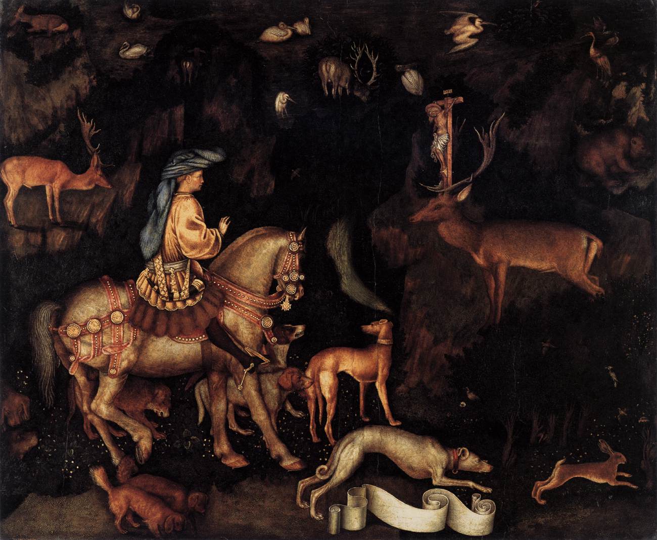 Vision of St Eustace by PISANELLO