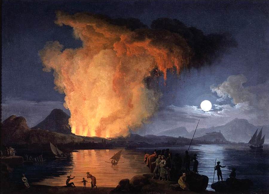 View of the Eruption of Mount Vesuvius by