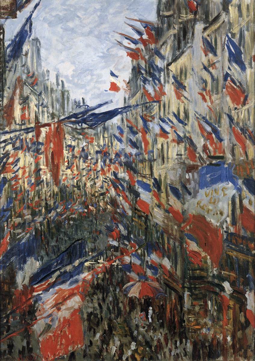 Rue Saint-Denis in Paris, Celebration of 30 June 1878 by MONET, Claude