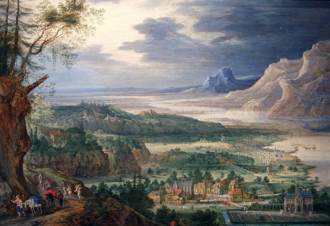 Extensive Mountainous River Landscape by GIJSELS, Pieter