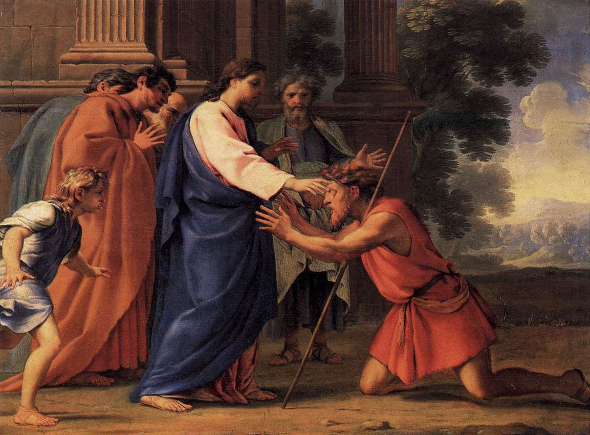 Christ Healing the Blind Man by LE SUEUR, Eustache