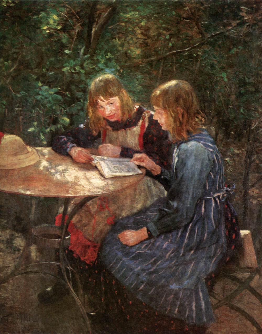 Two Daughters in the Garden by