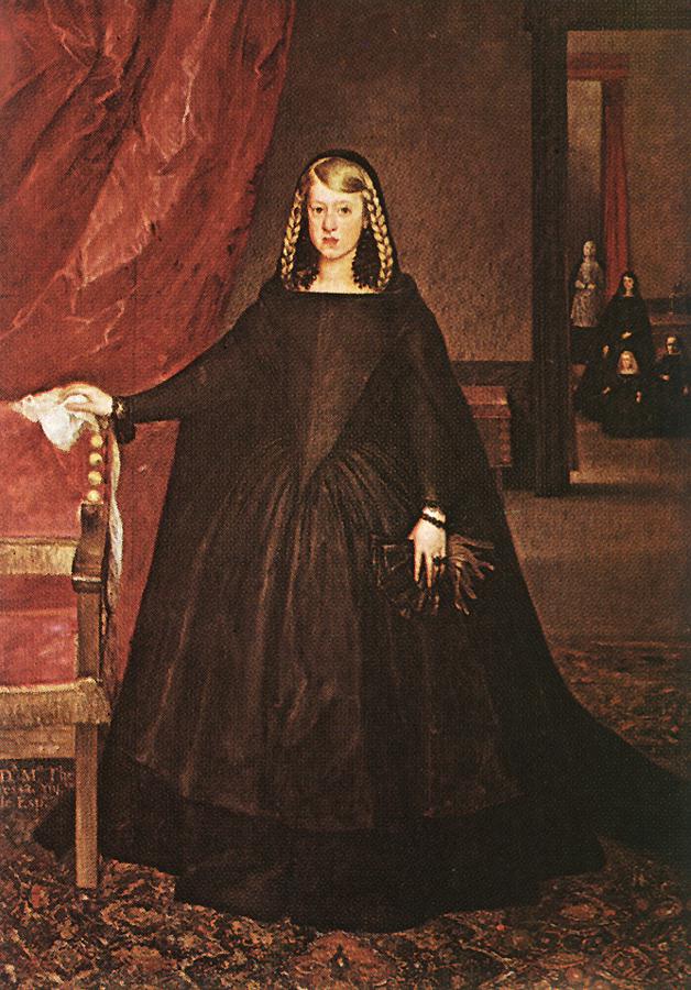 The Empress Doña Margarita de Austria in Mourning Dress by MAZO, Juan Bautista Martinez del