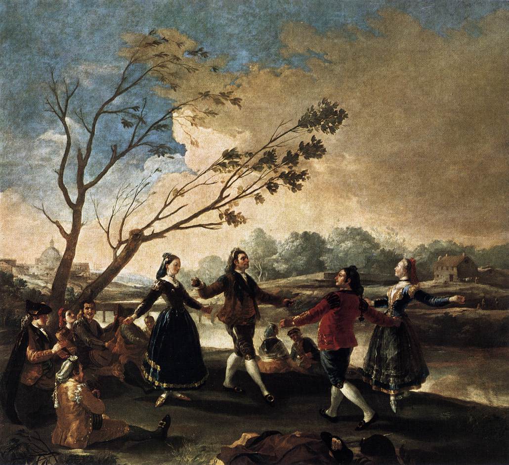 Dance of the Majos at the Banks of Manzanares by GOYA Y LUCIENTES, Francisco de