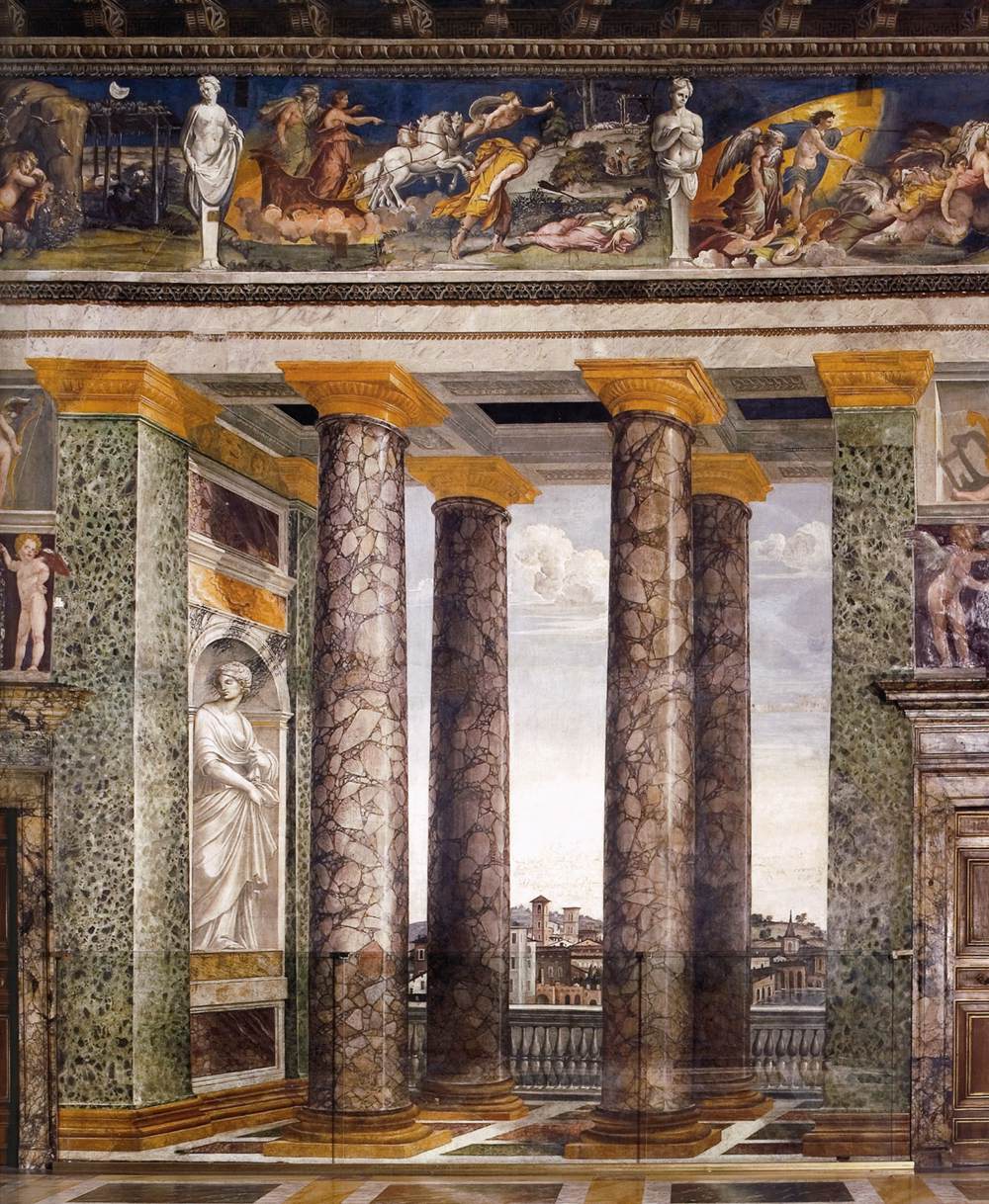 Decoration of the Sala delle Prospettive by PERUZZI, Baldassare