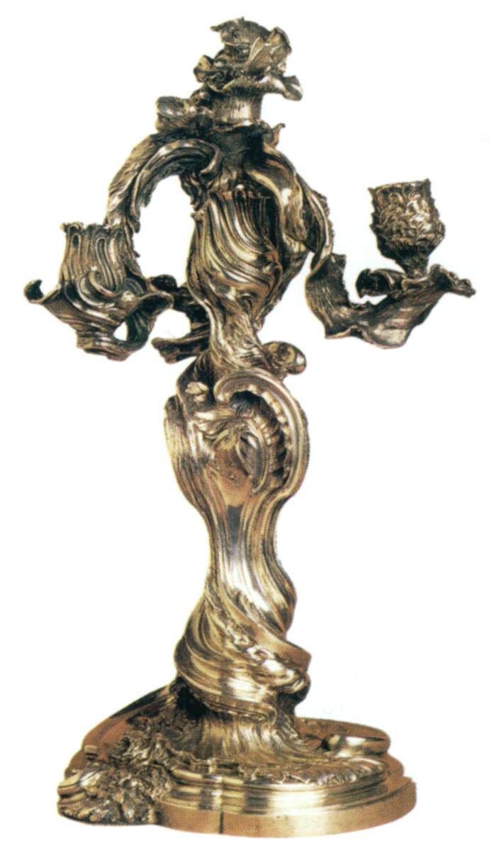 Three-branched candlestick by MEISSONNIER, Juste-Aurèle