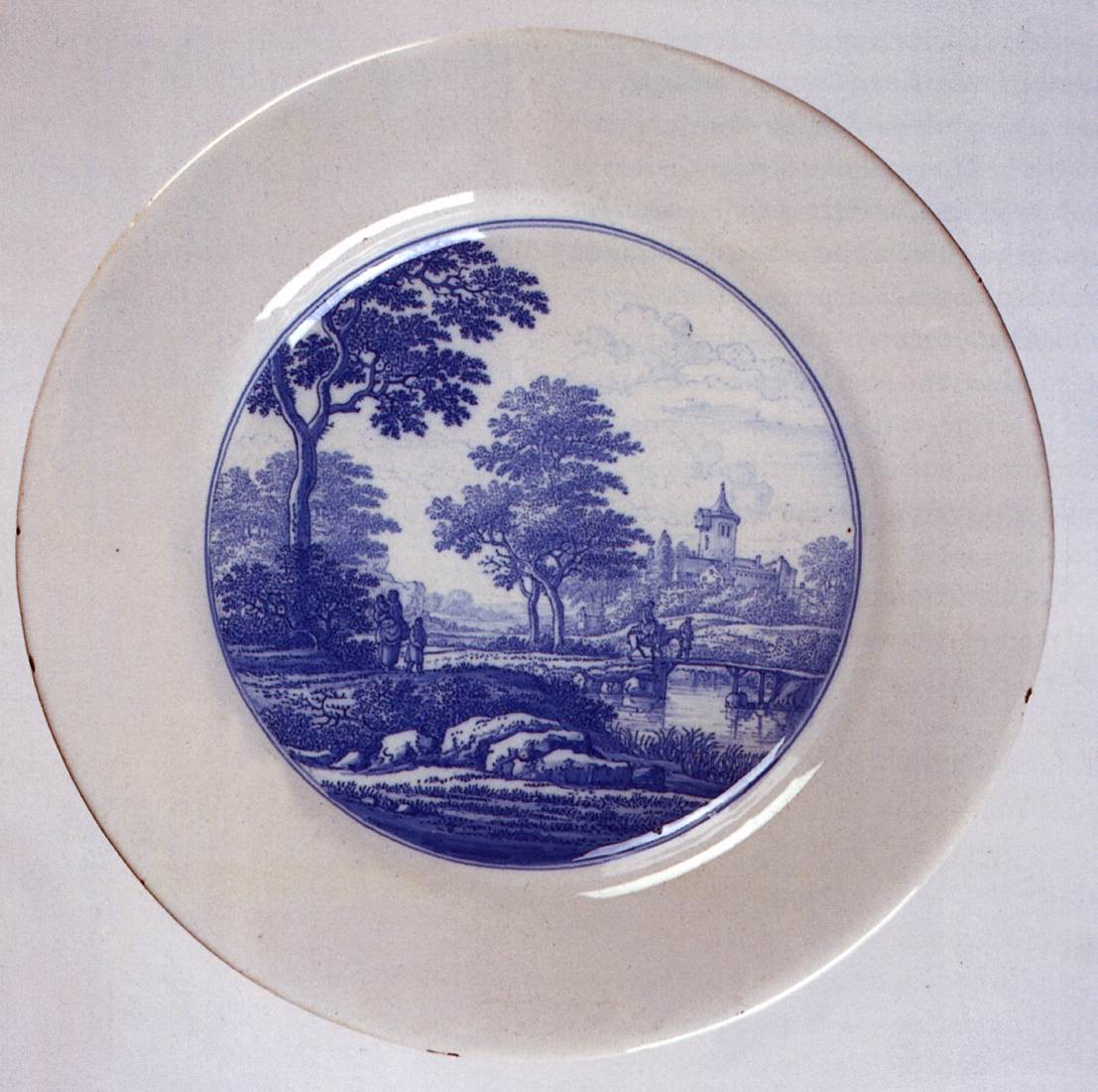 Dish with a landscape by FRYTOM, Frederik van