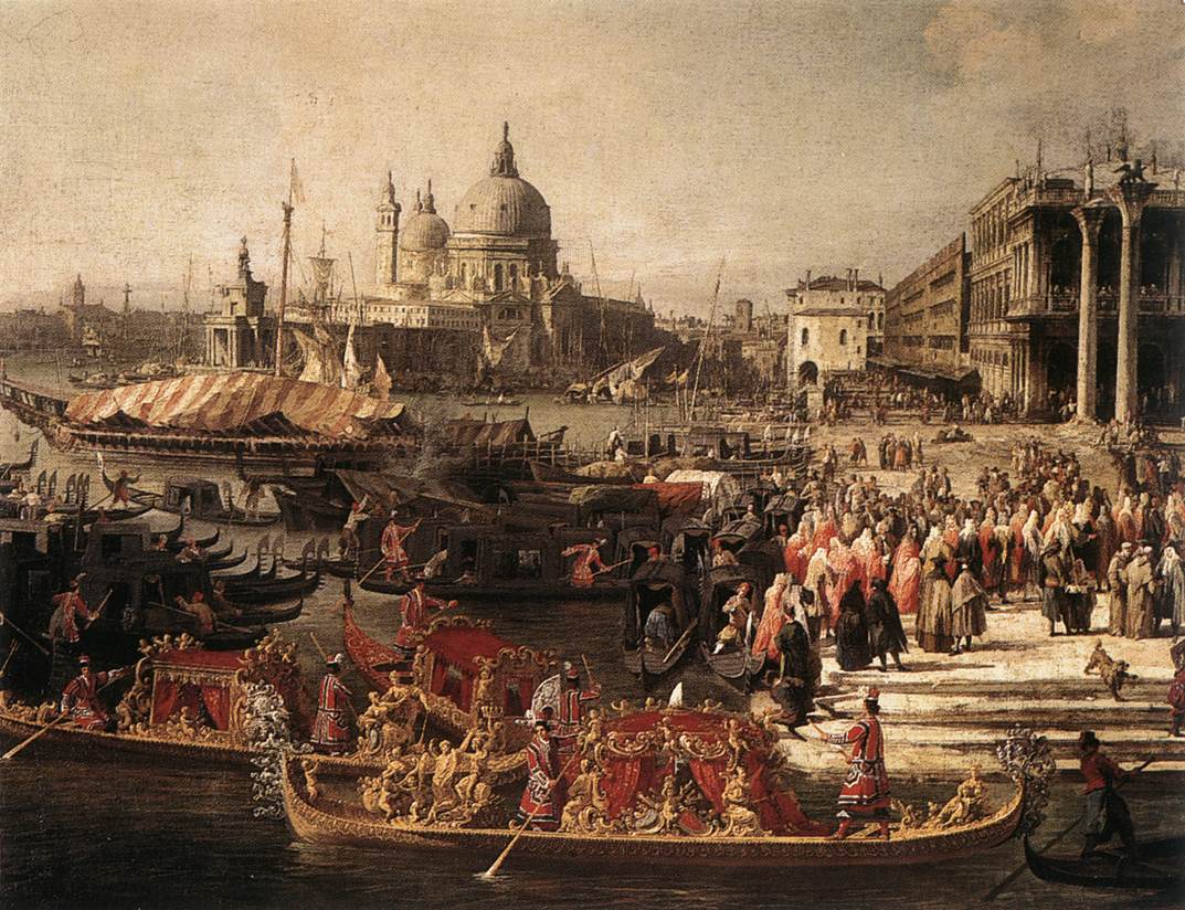 Arrival of the French Ambassador in Venice (detail) by