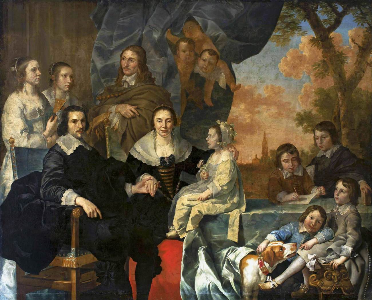 Self-Portrait with Family by HELT STOCKADE, Nicolaes van