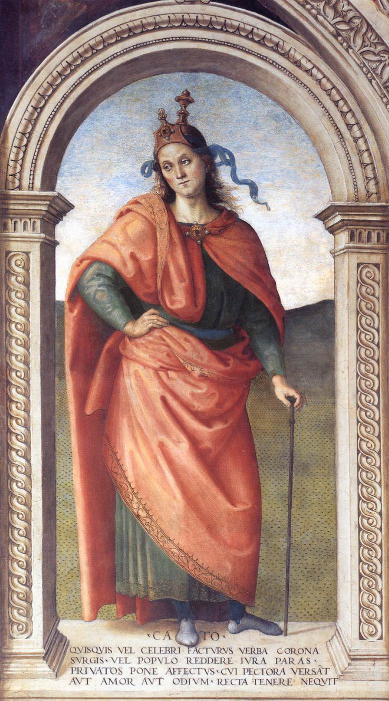 Cato by PERUGINO, Pietro