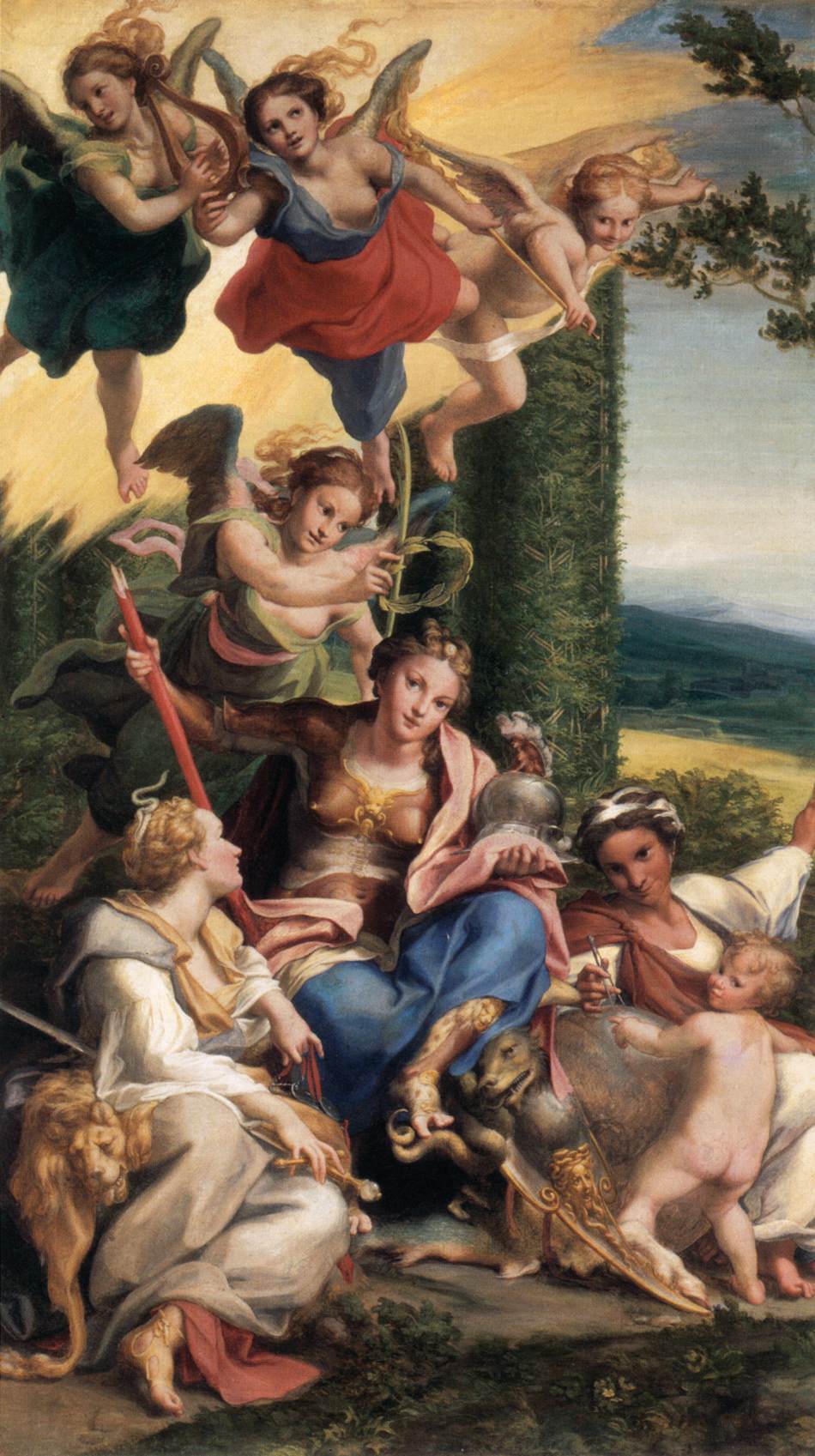 Allegory of Virtues by CORREGGIO