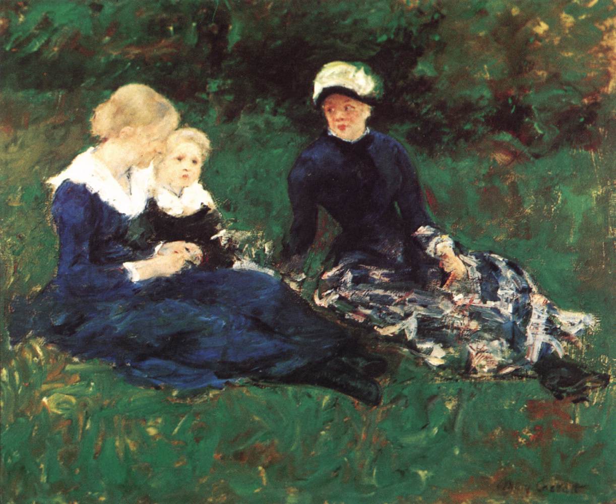 On the Meadow by CASSATT, Mary