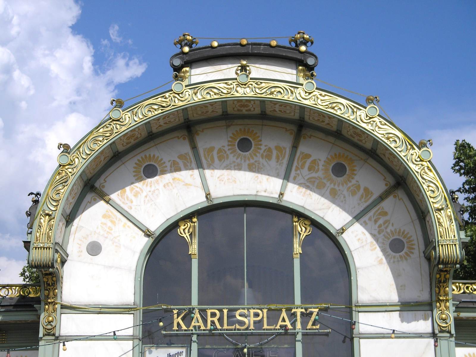 Stadtbahn Station (detail of the exterior) by WAGNER, Otto