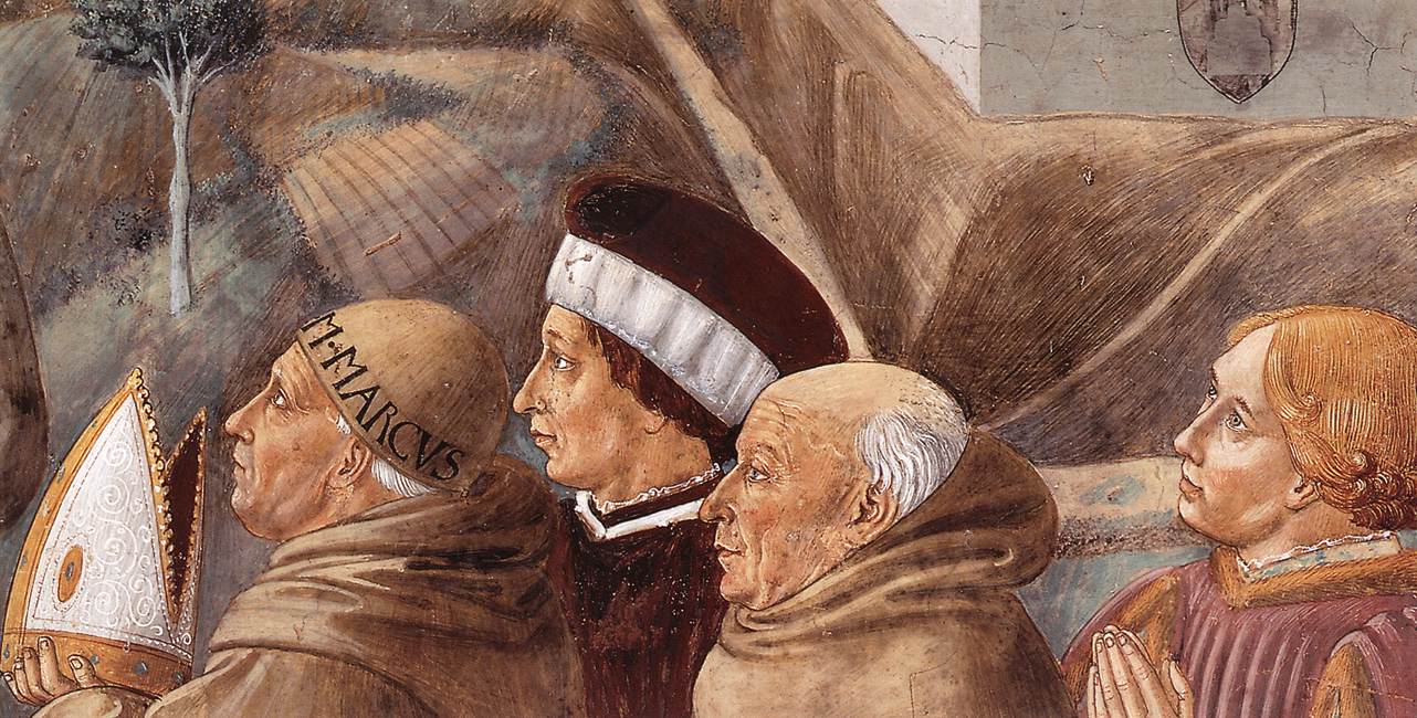 Scenes from the Life of St Francis (detail of scene 7, south wall) by