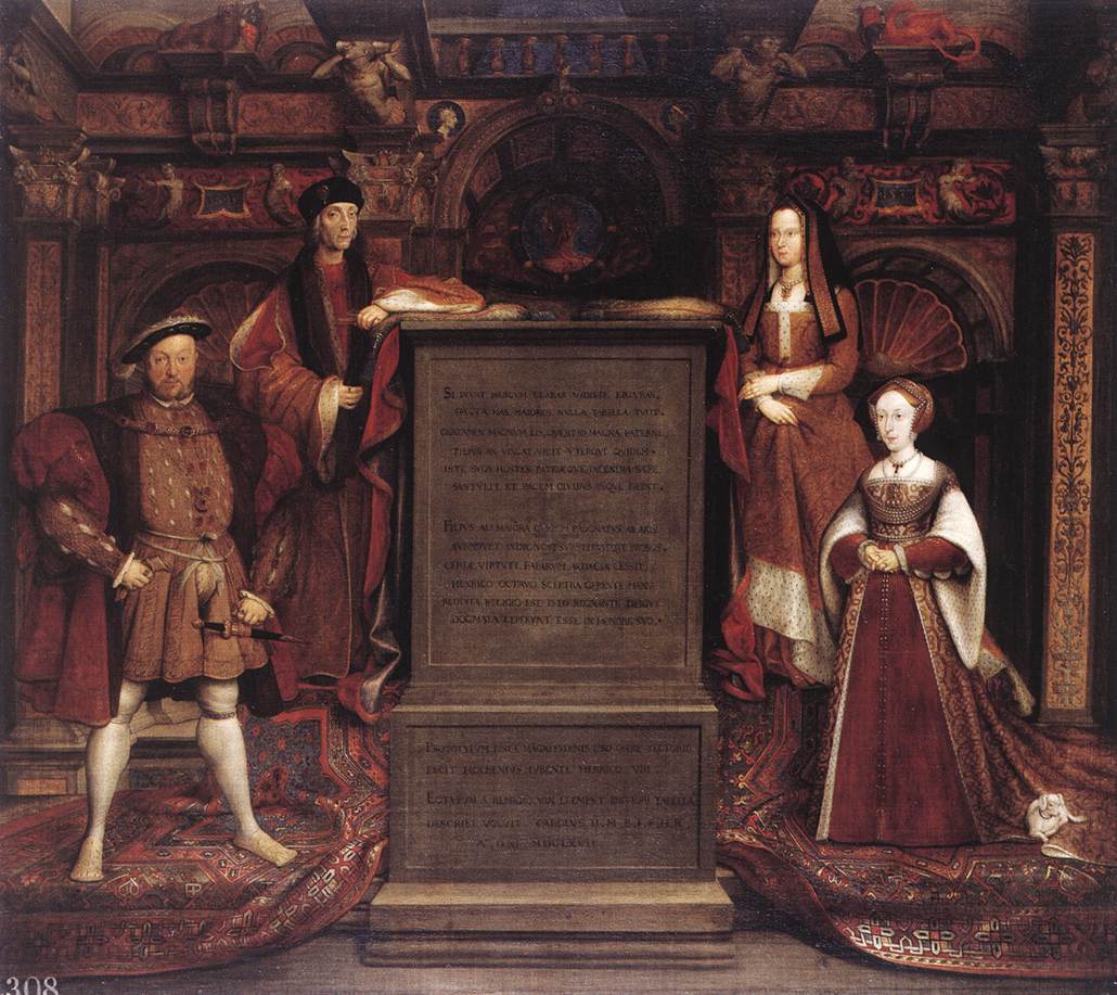 Henry VII, Elizabeth of York, Henry VIII, and Jane Seymour by LEEMPUT, Remigius van