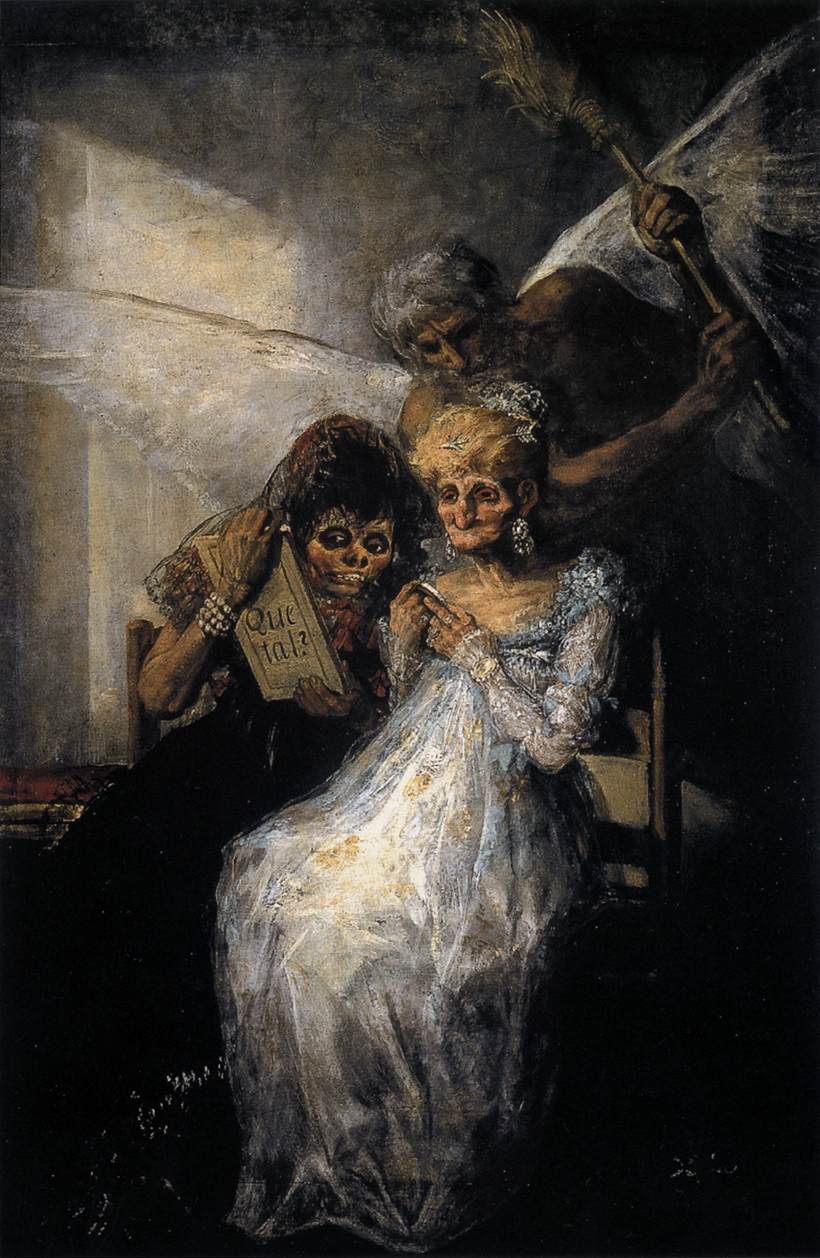 Les Vieilles or Time and the Old Women by GOYA Y LUCIENTES, Francisco de